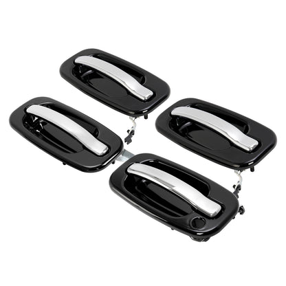 Solid Spare Outer Exterior Door Handles Set of 4 For Chevy Silverado GMC Cadillac 1999-2006