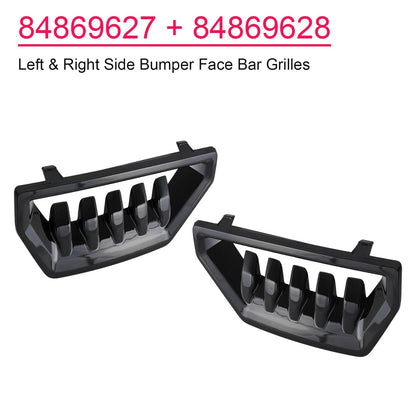 Left & Right Side Bumper Face Bar Grilles for GMC Sierra 1500 2022-2024