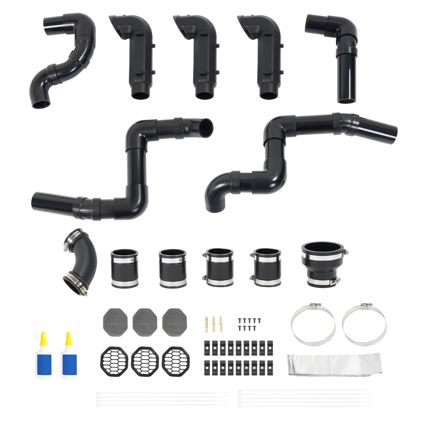 Solid Spare Black Riser Snorkel Kit For Polaris Ranger 500 570 570-4 Midsize model 2014-2020