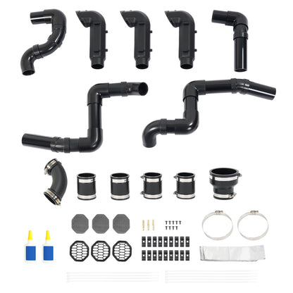 Solid Spare Black Riser Snorkel Kit For Polaris Ranger 500 570 570-4 Midsize model 2014-2020