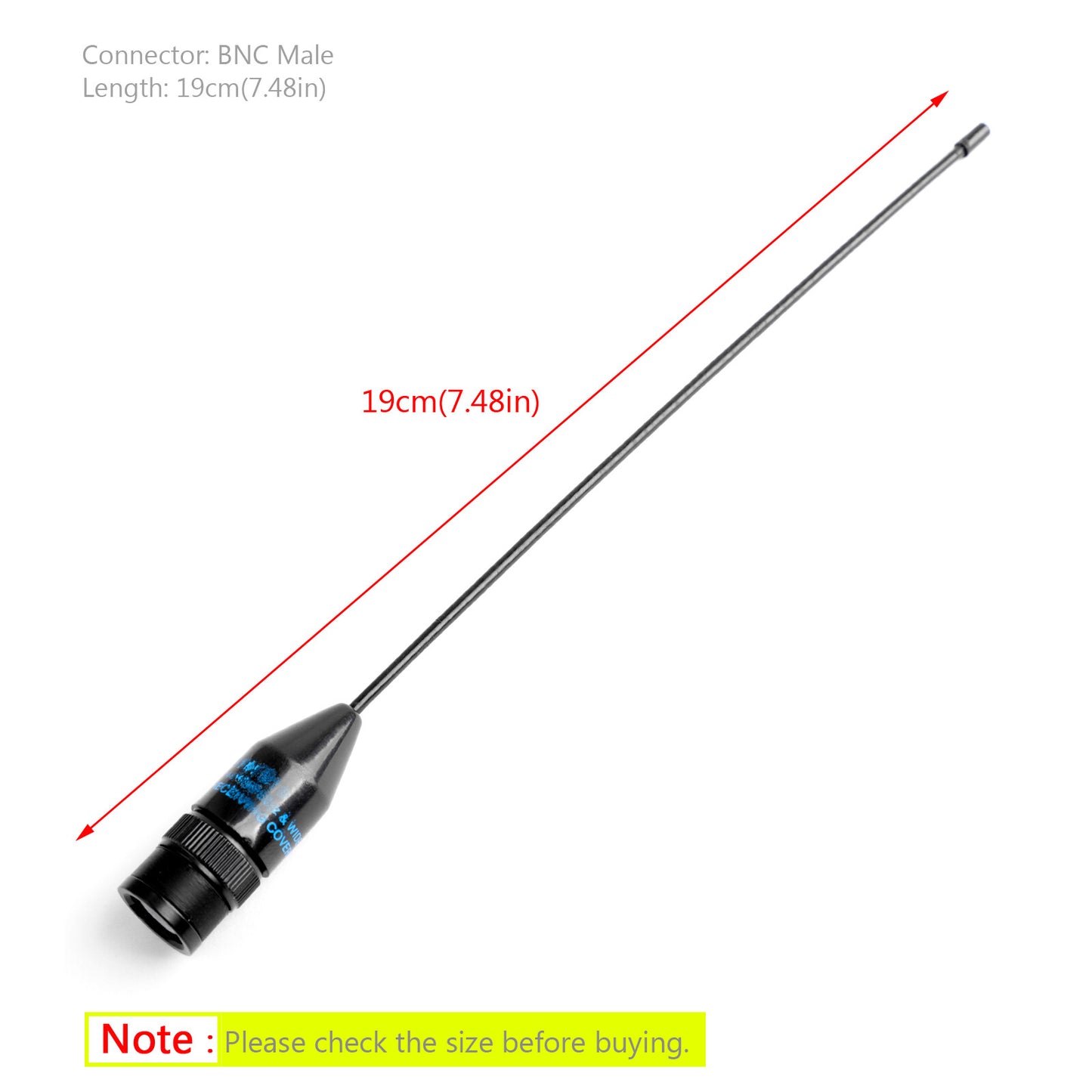 ??RH519 Antenna BNC Male Dual Band VHF UHF 144/430Mhz For ICOM-V8 V82 V85 C450