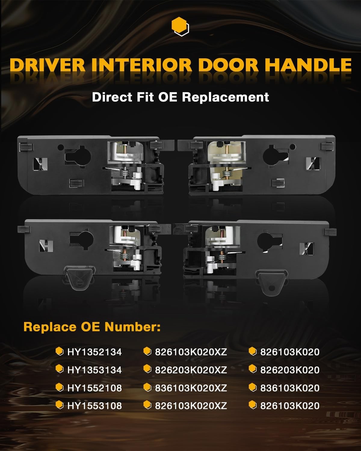 HY1352134 Inside Interior Door Handle Kit Fit 2005-2008 Hyundai Sonata HY1553108
