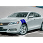4" Dual Fender Stripe Hash Mark Stripe Decal Graphic Kit For 14-19 CHEVY IMPALA