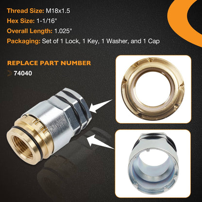 74039 Marine Propeller Lock Set For Mercury MerCruiser OMC 3/4"- 16 Thread Size