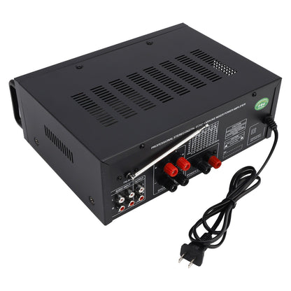 2500W Peak Stereo HiFi Power Amplifier Bluetooth5.4 Karaoke FM USB EQ Mixer 110V