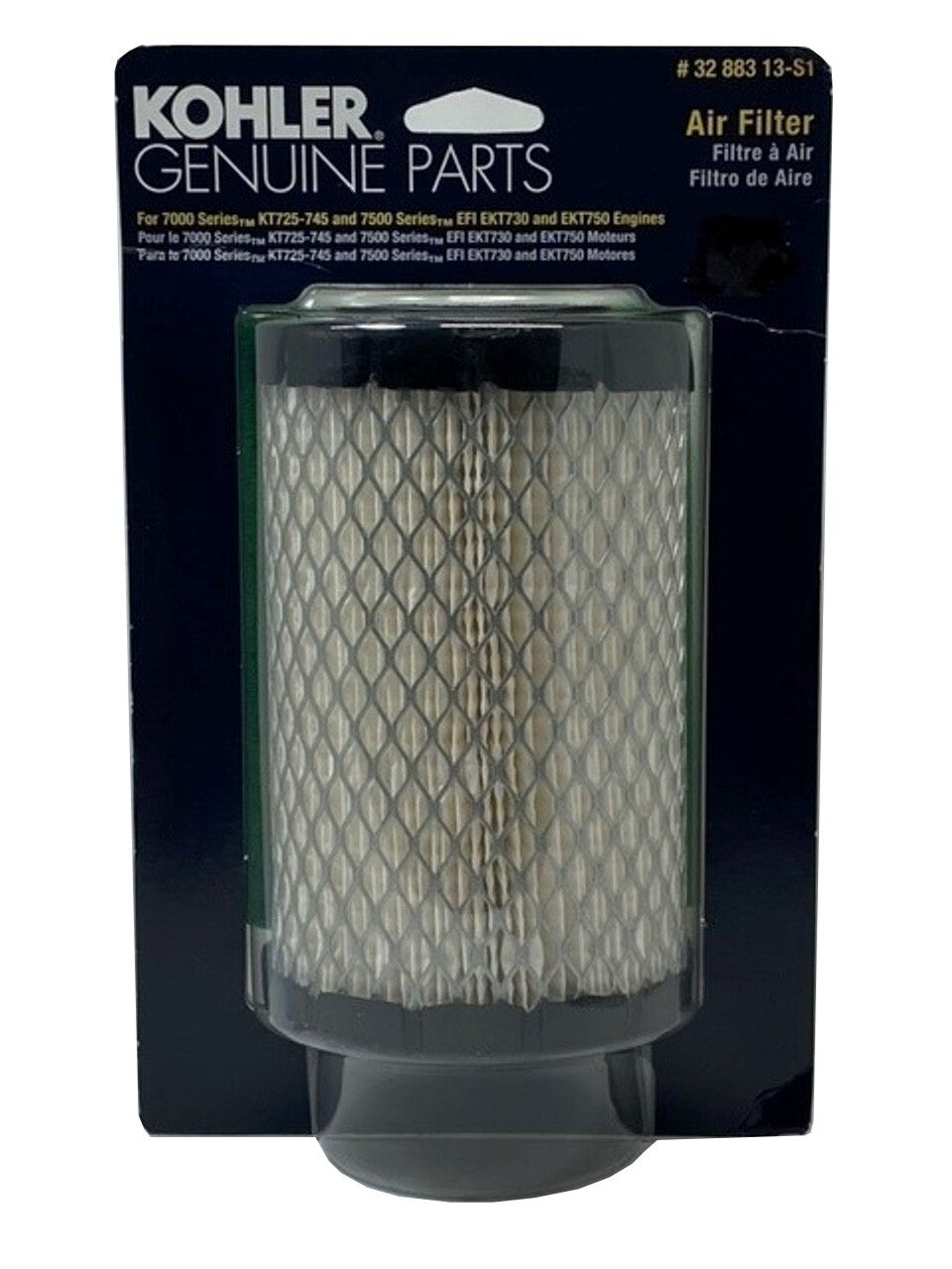 Solid Spare Kohler 32 883 13-S1 Air Filter