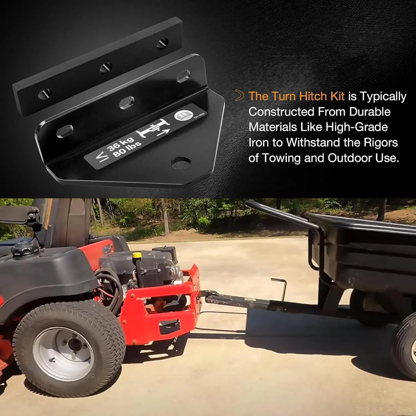 Lawn Mower Trailers Hitch Kit For Exmark Toro Zero Turn Mower Trailer 109-9487