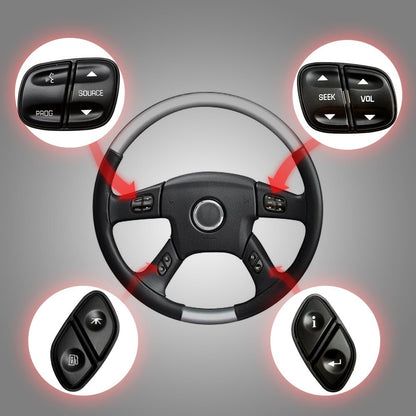 4Pcs Steering Wheel Switch Control Buttons For Chevy Silverado 1500 GMC Sierra