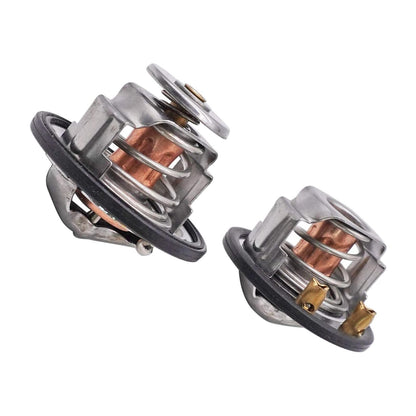 185 & 180 Degree Thermostat Front & Rear Kit Pair for GM Pickup Duramax