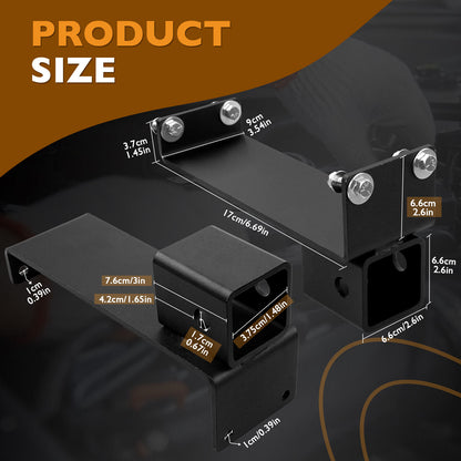 Black 2" Trailer Hitch Receivers Kit For ZT Elite Magnum Avengers Mavericks