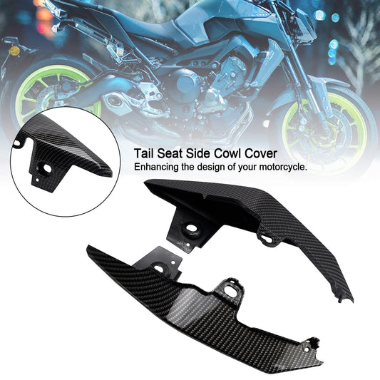 Carbon Tail Seat Side Cowl Cover Fairing For Yamaha MT-09 FZ09 2017-2021