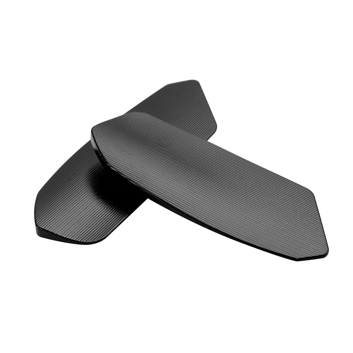 ALU MIRROR BLOCK OFF PLATES HOLE CAPS BLACK FOR SUZUKI GSXR1000 / R / ABS 17-24
