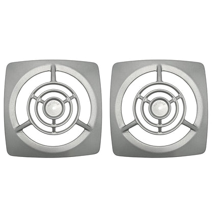 Solid Spare (2) Broan NuTone S17703018 631 633 Utility Fan Aluminum Grille Assembly