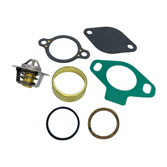 Solid Spare Thermostat Kit w Sleeve for MerCruiser V6 V8 4.3 50 5.7 7.4 8.2 - 807252Q4