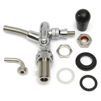 Adjustable Draft Beer Faucet G5/8 Shank w/ Chrome Plating For Kegerator Tap