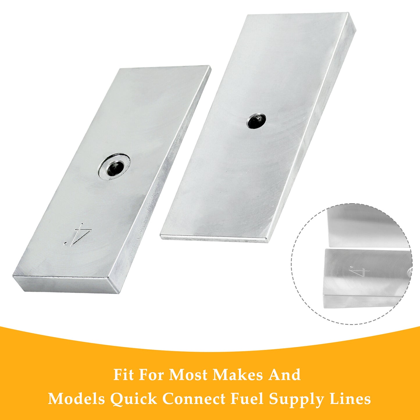 2PCS 2" Wide 4°Degree Steel Leaf Spring Degree Shims Silver~~