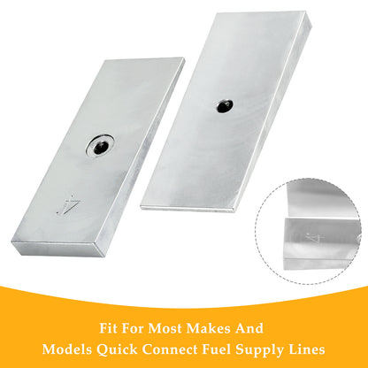 2PCS 2" Wide 4°Degree Steel Leaf Spring Degree Shims Silver~~