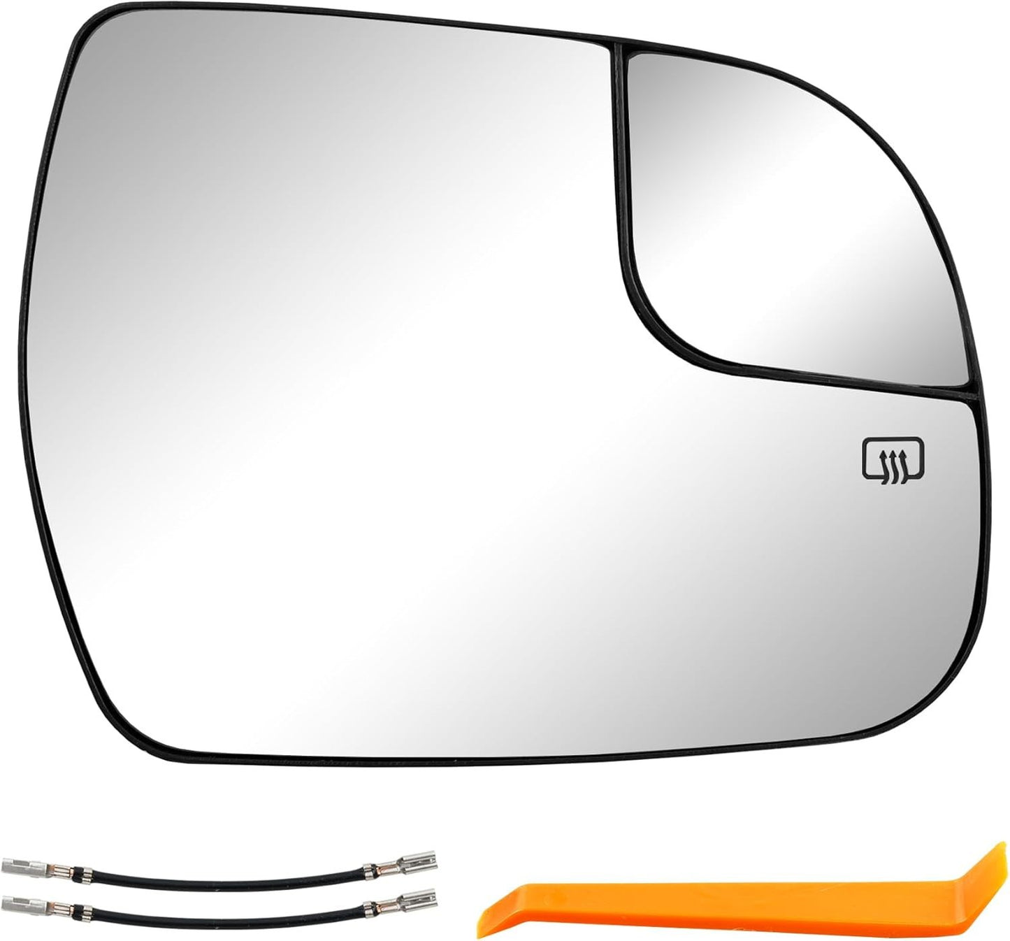 Right Passenger Side Convex Mirror Glass w/ Power Heated For 14-20 Toyota Sienna