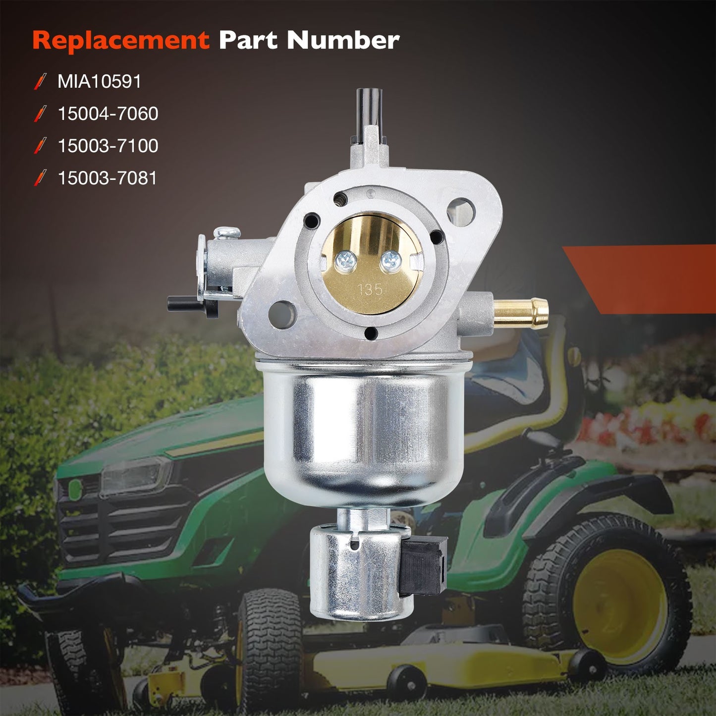 MIA10591 Carburetor Carb Kit For John Deere X300 X300R X304 Series Tractor