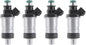 4pcs Fuel Injectors For 96-00 Honda ACCORD 2.3L CR-V 2.0L Civi 1.6L 06164P2J000