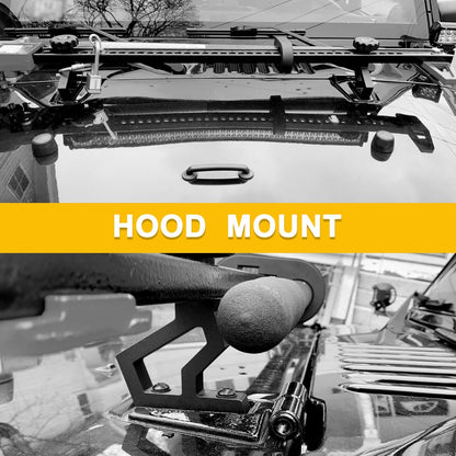 Hi-Lift Jack Mounting Bracket For 07-18 Jeep Wrangler JK Hood Hinge Bracket Kit