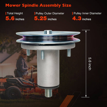 3X 52"Mower Spindle Deck 51528000 51537200 For Ariens Ikon-X XL Edge Gravely ZEX