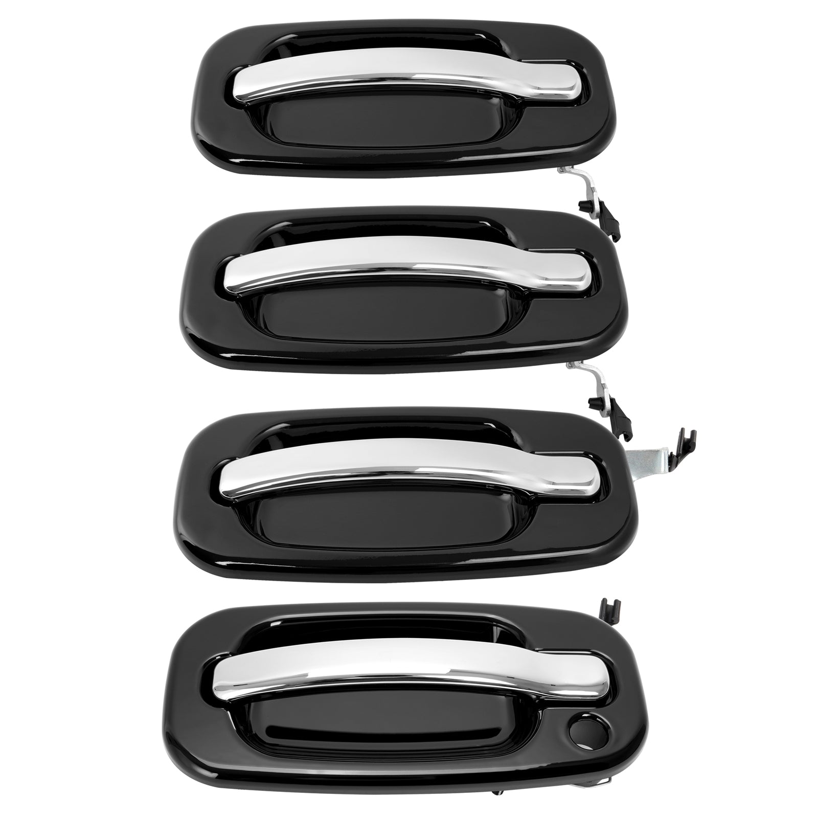 Solid Spare Outer Exterior Door Handles Set of 4 For Chevy Silverado GMC Cadillac 1999-2006