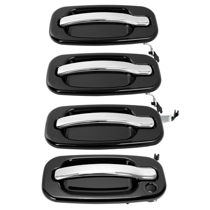 Solid Spare Outer Exterior Door Handles Set of 4 For Chevy Silverado GMC Cadillac 1999-2006