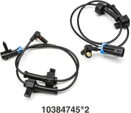 2x Rear ABS Wheel Speed Sensor For GMC Sierra 1500 Chevy Silverado 1500 07-13 EC