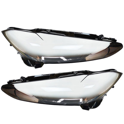 New A Pair Front Headlamp Lens Cover+Glue For 2020-2022 BMW 4 Series G22 G23