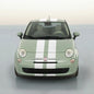 6" VINYL RALLY STRIPES RACING STRIPE KIT HOOD TRUNK ROOF DECAL KIT For FIAT 500