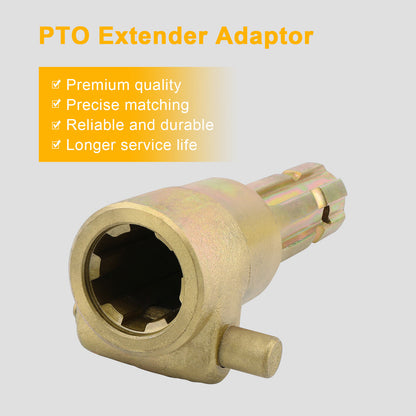 Upgraded PTO Extender Adapter for Tractor, 1-3/8" & 6 Spline Female & Male 70HP
