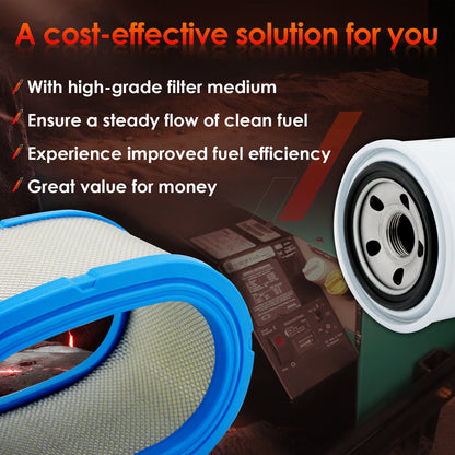 Air Oil Fuel Filter Kit For Fleetguard Onan Cummins HDKAH HDKAJ HDCAA 1492513
