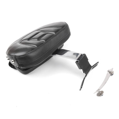 Driver Seat Rider Backrest Pad For 07-17 Fatboy FLSTF Heritage Softail CH