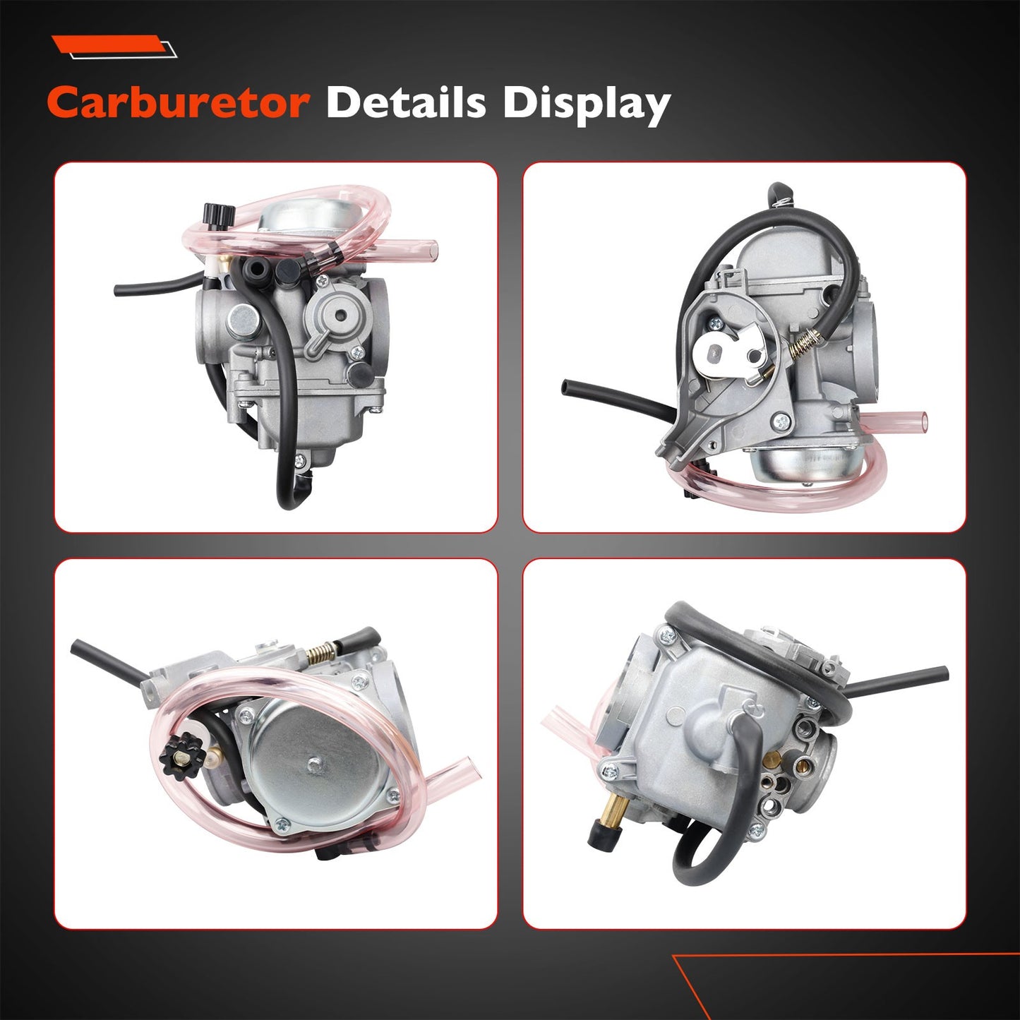 Carburetor For 2002-07 Suzuki Eiger 400 LTF400 Engine Assembly with Manual Choke