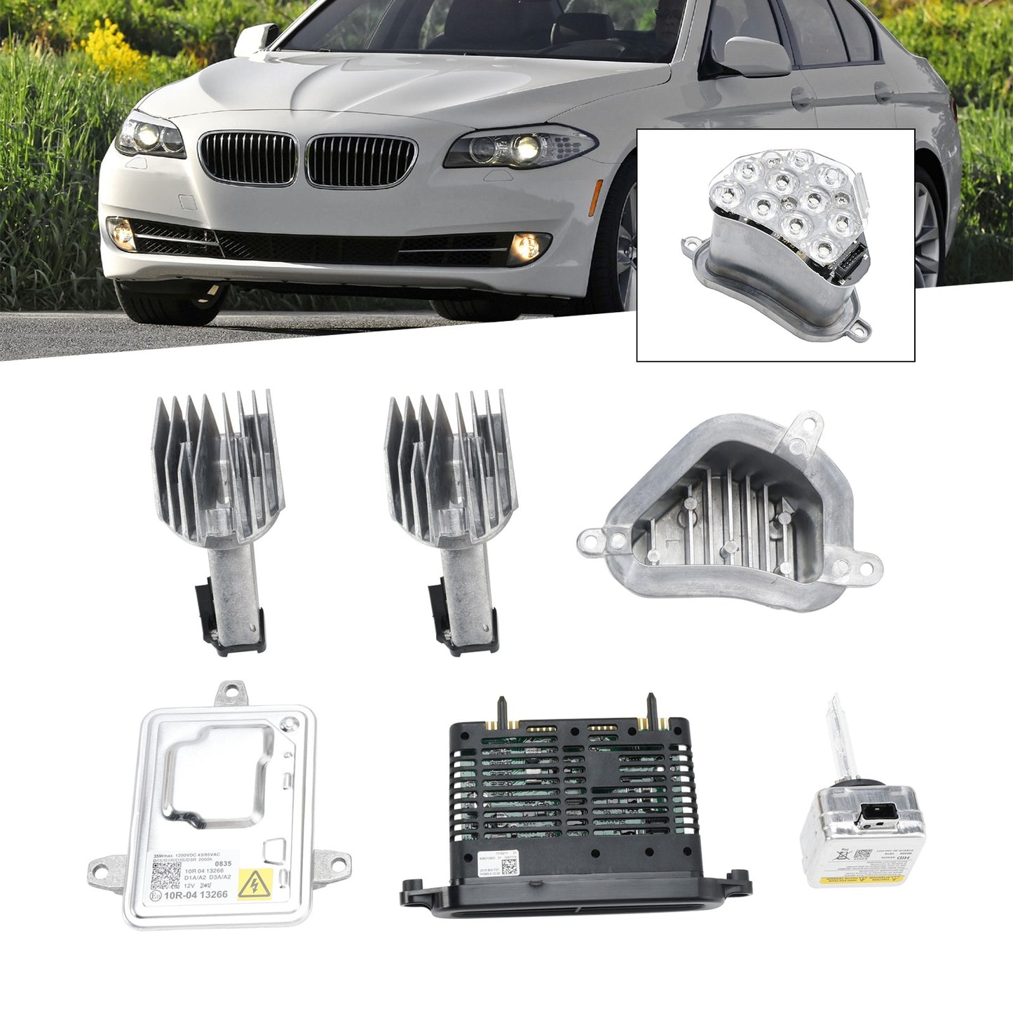 Xenon Ballast Kit 7237647 For BMW 5 series 528i 535i 550i 2011-2013 with TMS .