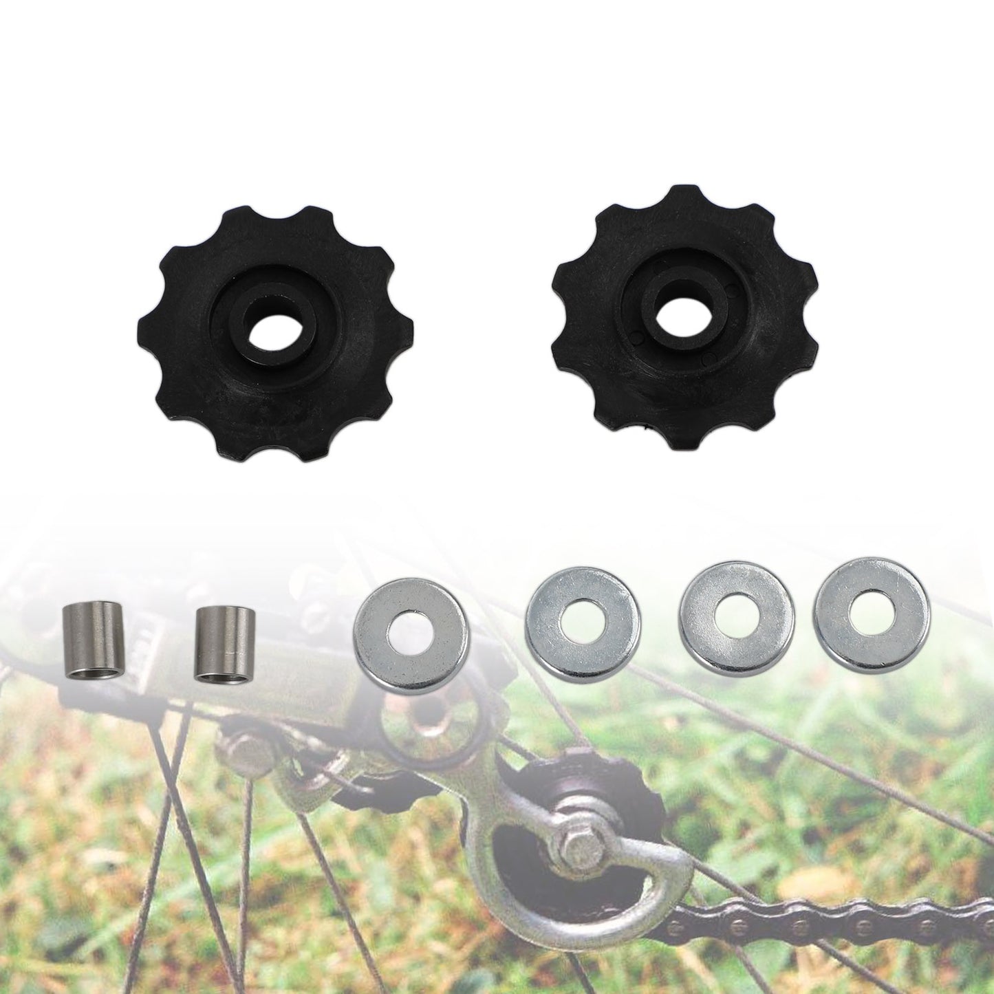 6mm Derailleur Jockey Wheel Pulley Conversion Kit For Vintage Simplex Suntour