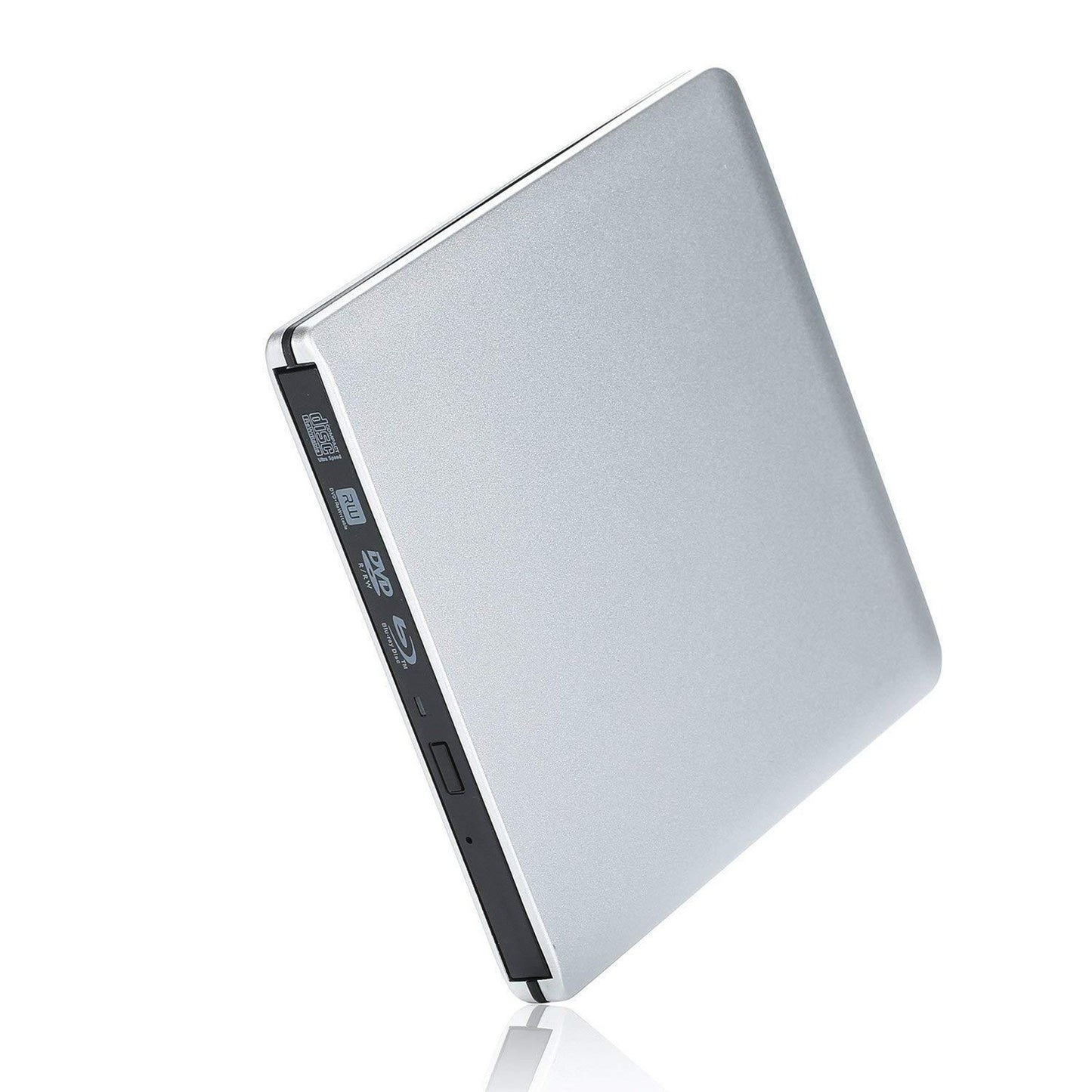 4K BD Burner External USB Super Slim DVD RW CD Writer Portable Drive Silver