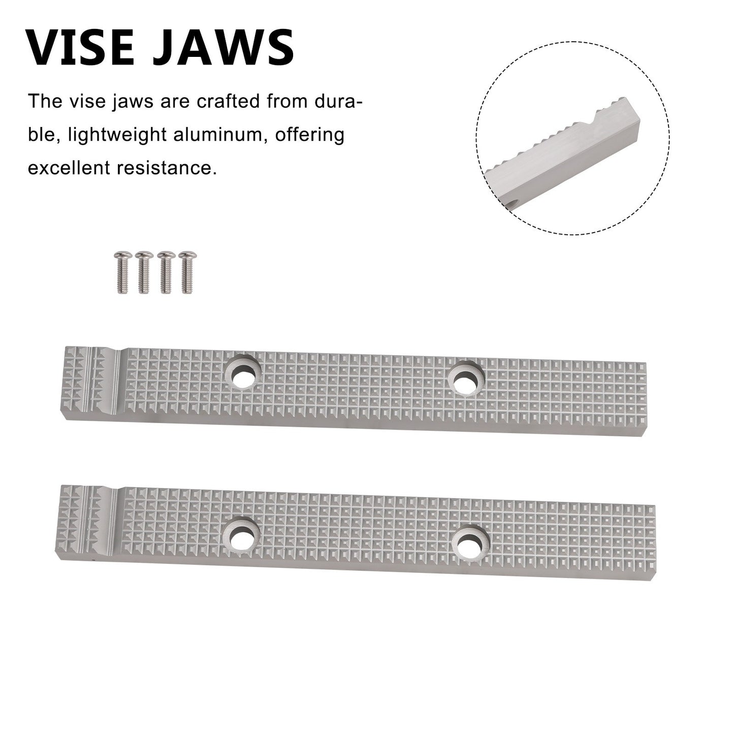 6 1/2" Reversible Vise Jaw for Most Older USA Craftsman Gray Vises