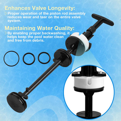 2" PVC Slide Piston Rod Assembly For Pentair Pool & Spa Slide Backwash Valve