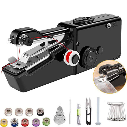 Solid Spare Mini DIY Portable Sewing Machine Tailor Stitch Hand-held Home Travel Cordless US