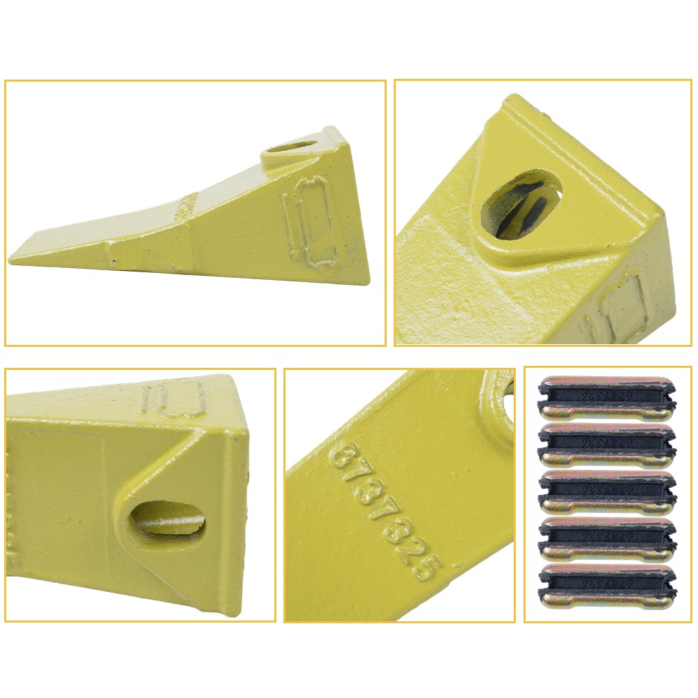 10X Bucket Teeth with 6737326 Flex pins For Bobcat Style Mini Excavator 6737325