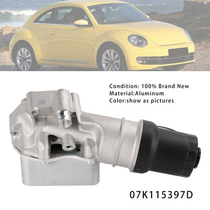 Upgrade Oil Cooler Filter Housing 07K115397D For VW Jetta 2.5L 2005-2014