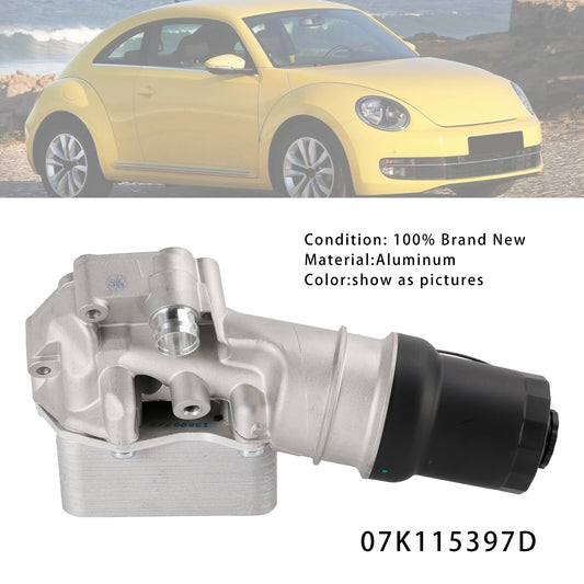 Upgrade Oil Cooler Filter Housing 07K115397D For VW Jetta 2.5L 2005-2014