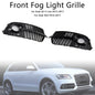 Front Bumper Fog Light Grill Grille Fit Audi Q5 S-Line SQ5 2013~2017 Black