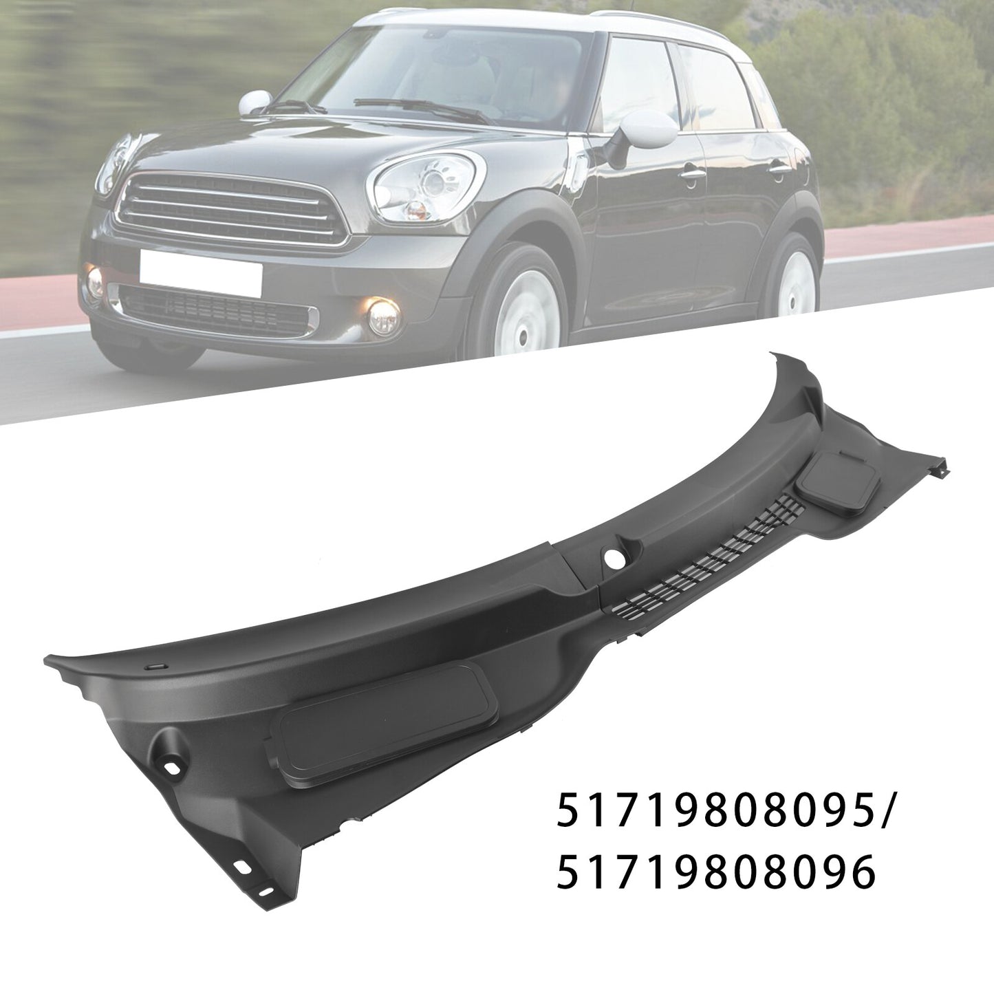 Windshield Cowl Panel 51719808095+51719808096 For Mini Cooper R60 R61 2010-2016