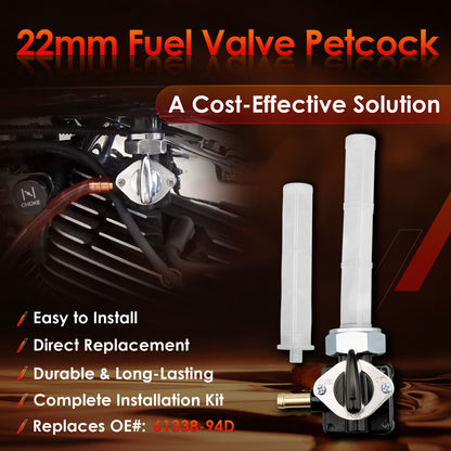 Fuel Valve Petcock w/ Male Thread For 95-01 Harley FLST FXST FLT FXD 61338-94D