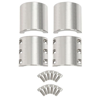 Solid Spare 2Pcs Universal 2" Inch OD Size Tube Clamps Roll Cage Mount Cage Long