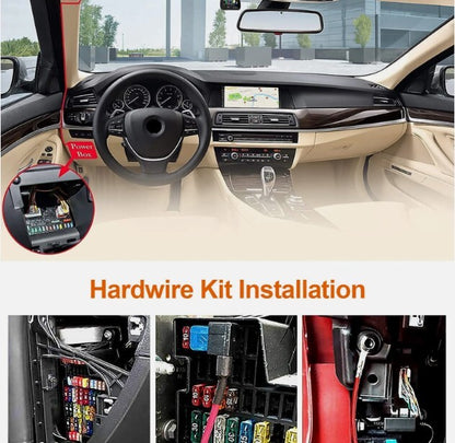 Universal Type C Dash Cam Hardwire Kit Hard Wire Cable Fuse 12-24V to 5V Car DVR