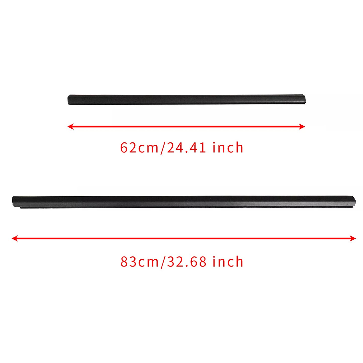 4pcs Door Belt Weatherstrip Molding Seal For Honda Fit Jazz 2008-2013